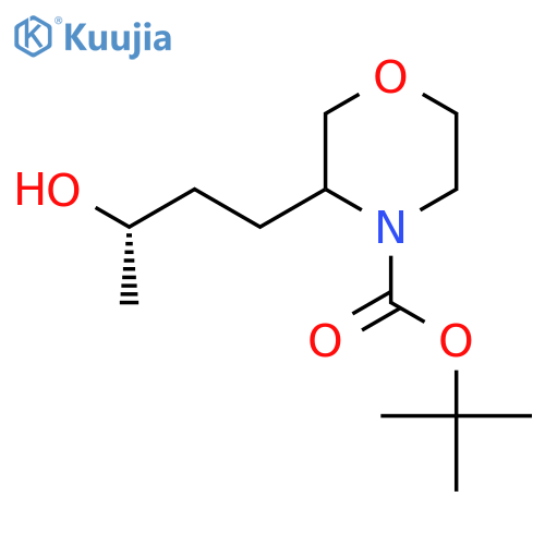 tert-butyl 3-(3S)-3-hydroxybutylmorpholine-4-carboxylate structure