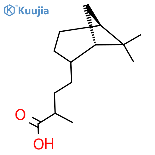 4-(1S,5S)-6,6-dimethylbicyclo3.1.1heptan-2-yl-2-methylbutanoic acid structure