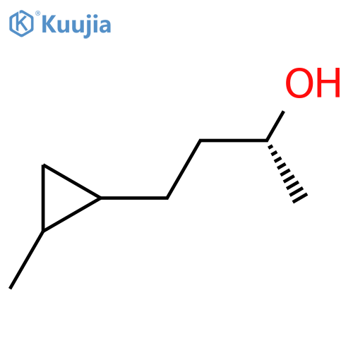 (2R)-4-(2-methylcyclopropyl)butan-2-ol structure