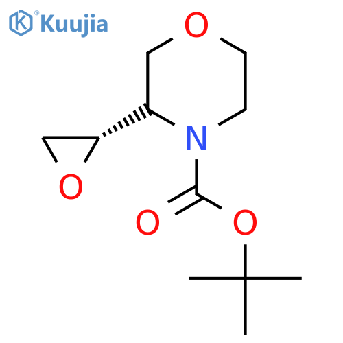 tert-butyl 3-(2S)-oxiran-2-ylmorpholine-4-carboxylate structure