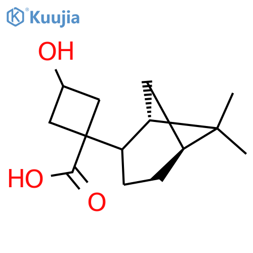 1-(1S,5S)-6,6-dimethylbicyclo3.1.1heptan-2-yl-3-hydroxycyclobutane-1-carboxylic acid structure