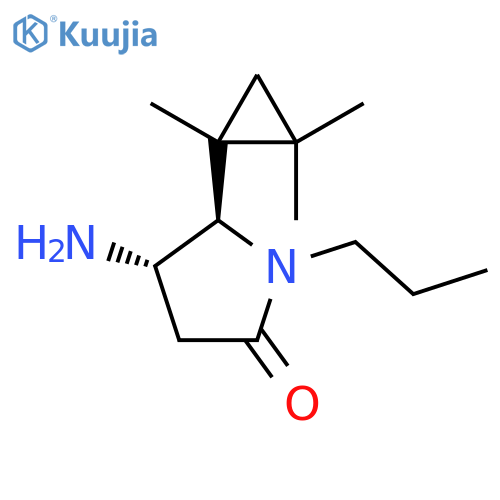 4-amino-1-propyl-5-(1,2,2-trimethylcyclopropyl)pyrrolidin-2-one structure