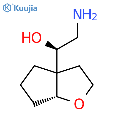 (1R)-1-(6aR)-hexahydro-2H-cyclopentabfuran-3a-yl-2-aminoethan-1-ol structure