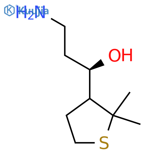 (1R)-3-amino-1-(2,2-dimethylthiolan-3-yl)propan-1-ol structure