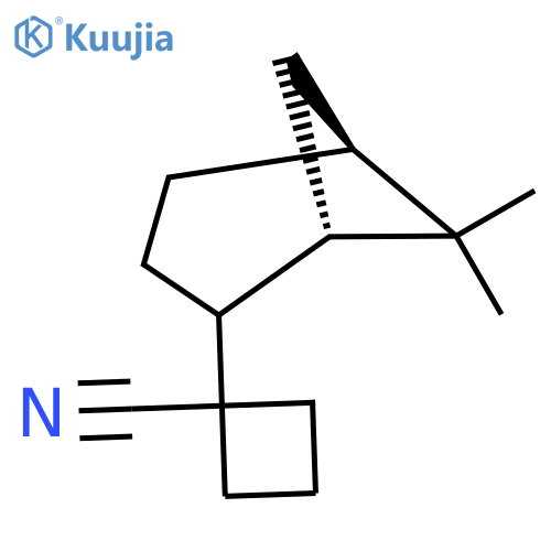 1-(1S,5S)-6,6-dimethylbicyclo3.1.1heptan-2-ylcyclobutane-1-carbonitrile structure