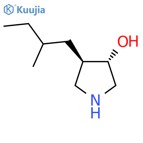 rac-(3R,4S)-4-(2-methylbutyl)pyrrolidin-3-ol structure