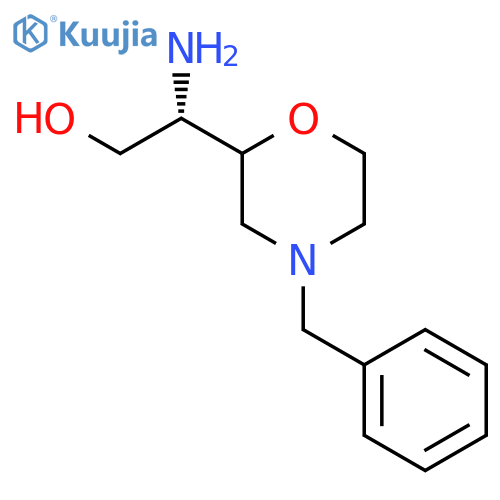 (2S)-2-amino-2-(4-benzylmorpholin-2-yl)ethan-1-ol structure