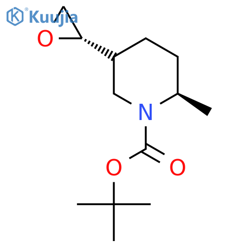 tert-butyl (2R)-2-methyl-5-(2S)-oxiran-2-ylpiperidine-1-carboxylate structure