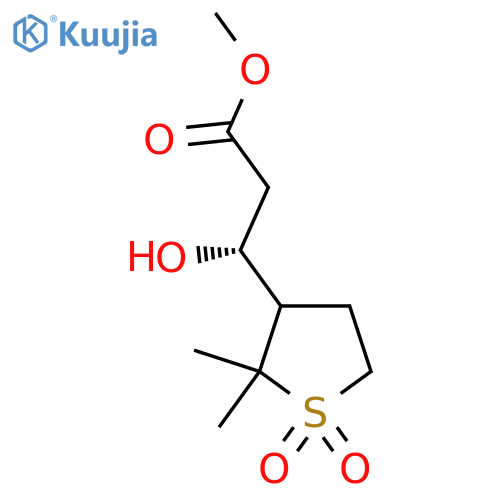 methyl (3R)-3-(2,2-dimethyl-1,1-dioxo-1lambda6-thiolan-3-yl)-3-hydroxypropanoate structure