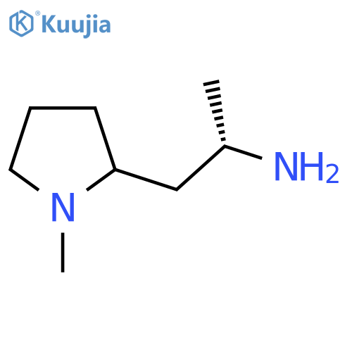 (2S)-1-(1-methylpyrrolidin-2-yl)propan-2-amine structure