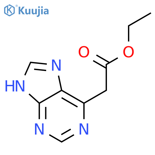 Ethyl 2-(9H-purin-6-yl)acetate structure