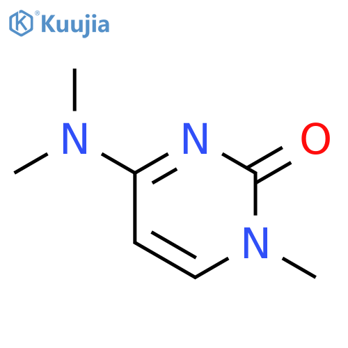 2(1H)-Pyrimidinone,4-(dimethylamino)-1-methyl- structure