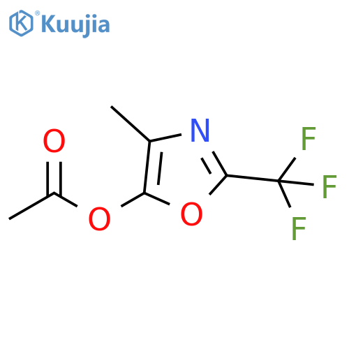 5-Oxazolol, 4-methyl-2-(trifluoromethyl)-, 5-acetate structure