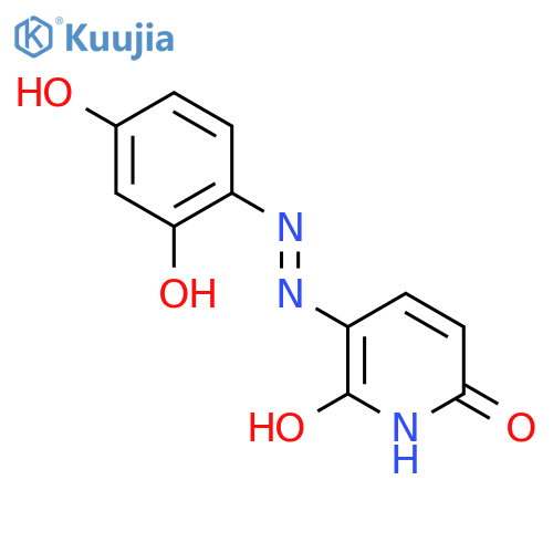 2,6-Pyridinediol, 3-[(2,4-dihydroxyphenyl)azo]- structure