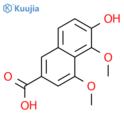 2-Naphthalenecarboxylic acid, 6-hydroxy-4,5-dimethoxy- structure