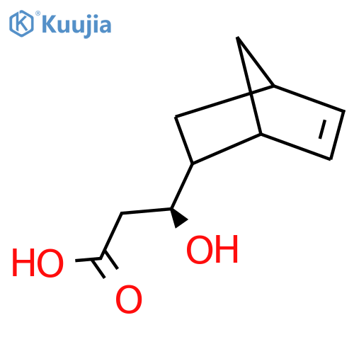 (3S)-3-{bicyclo2.2.1hept-5-en-2-yl}-3-hydroxypropanoic acid structure