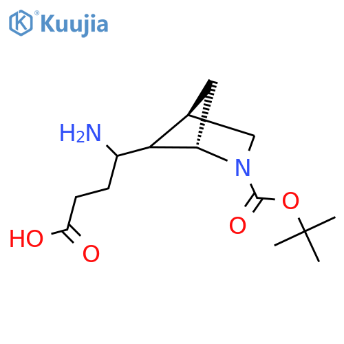 4-amino-4-(1S,4R)-2-(tert-butoxy)carbonyl-2-azabicyclo2.1.1hexan-5-ylbutanoic acid structure