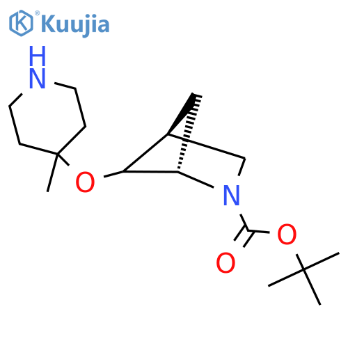 tert-butyl (1S,4S)-5-(4-methylpiperidin-4-yl)oxy-2-azabicyclo2.1.1hexane-2-carboxylate structure