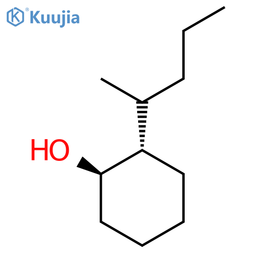 rac-(1R,2S)-2-(pentan-2-yl)cyclohexan-1-ol structure