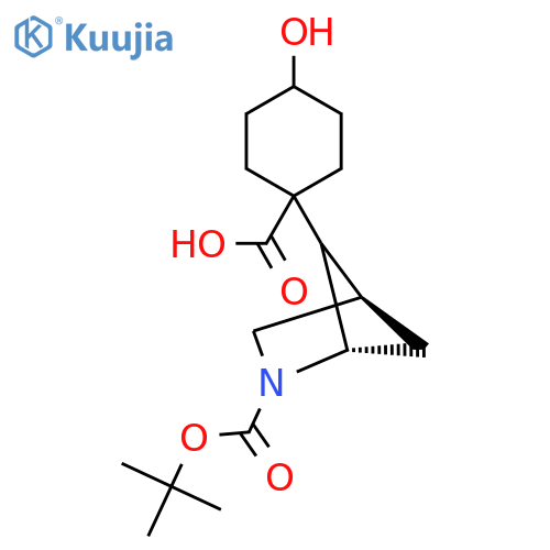 1-(1S,4R)-2-(tert-butoxy)carbonyl-2-azabicyclo2.1.1hexan-5-yl-4-hydroxycyclohexane-1-carboxylic acid structure
