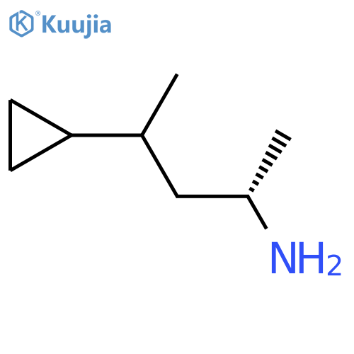 (2S)-4-cyclopropylpentan-2-amine structure