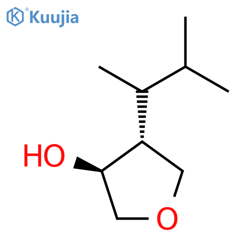 rac-(3R,4S)-4-(3-methylbutan-2-yl)oxolan-3-ol structure