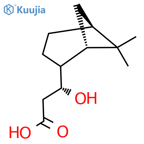 (3R)-3-[(1S,5S)-6,6-dimethylbicyclo[3.1.1]heptan-2-yl]-3-hydroxypropanoic acid structure