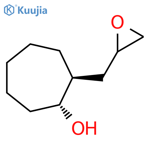 rac-(1R,2S)-2-(oxiran-2-yl)methylcycloheptan-1-ol structure