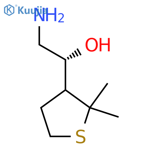 (1R)-2-amino-1-(2,2-dimethylthiolan-3-yl)ethan-1-ol structure