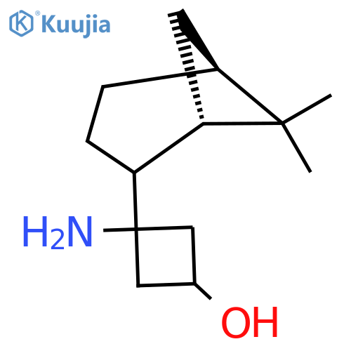 3-amino-3-(1S,5S)-6,6-dimethylbicyclo3.1.1heptan-2-ylcyclobutan-1-ol structure