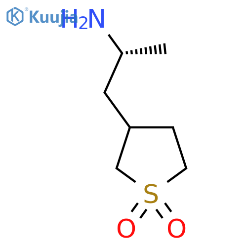 3-(2R)-2-aminopropyl-1lambda6-thiolane-1,1-dione structure