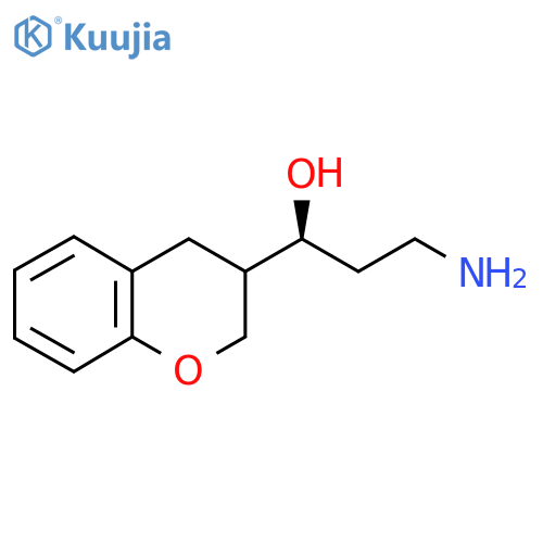 (1S)-3-amino-1-(3,4-dihydro-2H-1-benzopyran-3-yl)propan-1-ol structure