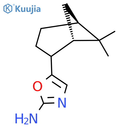 5-(1S,5S)-6,6-dimethylbicyclo3.1.1heptan-2-yl-1,3-oxazol-2-amine structure
