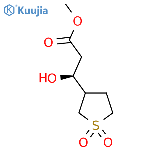 methyl (3S)-3-(1,1-dioxo-1lambda6-thiolan-3-yl)-3-hydroxypropanoate structure