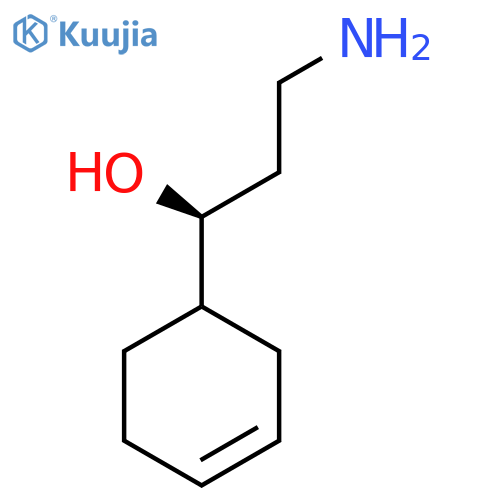 (1S)-3-amino-1-(cyclohex-3-en-1-yl)propan-1-ol structure