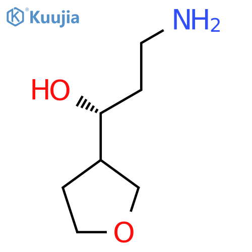 (1R)-3-amino-1-(oxolan-3-yl)propan-1-ol structure