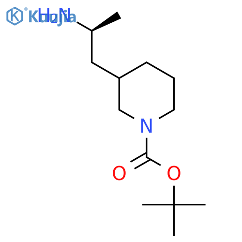 tert-butyl 3-(2S)-2-aminopropylpiperidine-1-carboxylate structure
