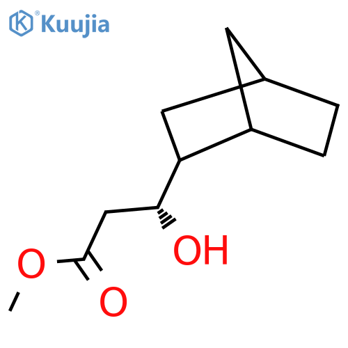 methyl (3R)-3-{bicyclo2.2.1heptan-2-yl}-3-hydroxypropanoate structure