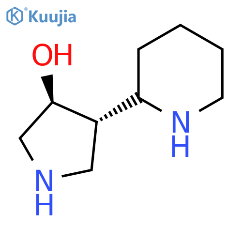 rac-(3R,4R)-4-(piperidin-2-yl)pyrrolidin-3-ol structure