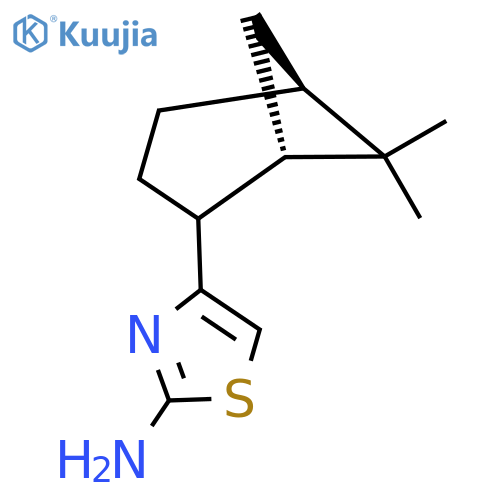 4-(1S,5S)-6,6-dimethylbicyclo3.1.1heptan-2-yl-1,3-thiazol-2-amine structure