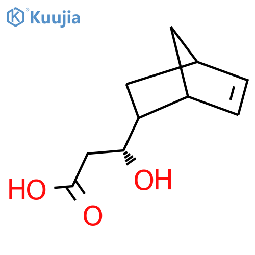 (3R)-3-{bicyclo2.2.1hept-5-en-2-yl}-3-hydroxypropanoic acid structure