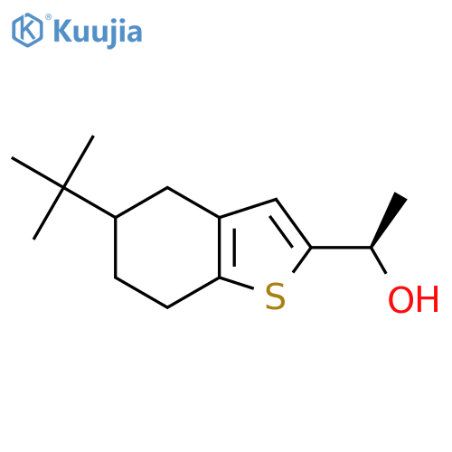 (1R)-1-(5-tert-butyl-4,5,6,7-tetrahydro-1-benzothiophen-2-yl)ethan-1-ol structure