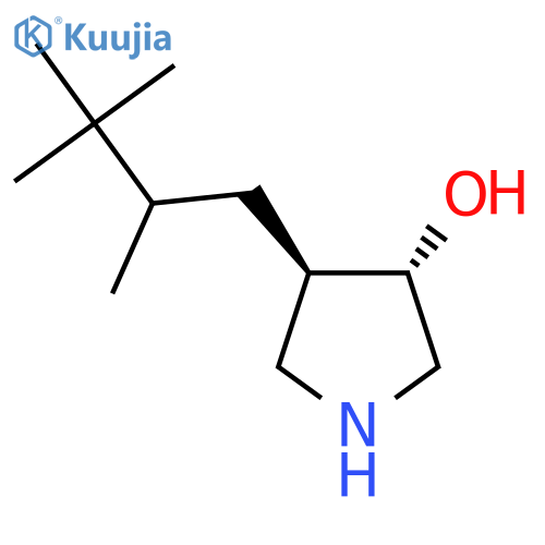 rac-(3R,4S)-4-(2,3,3-trimethylbutyl)pyrrolidin-3-ol structure