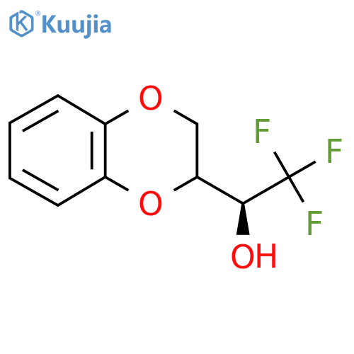 (1S)-1-(2,3-dihydro-1,4-benzodioxin-2-yl)-2,2,2-trifluoroethan-1-ol structure
