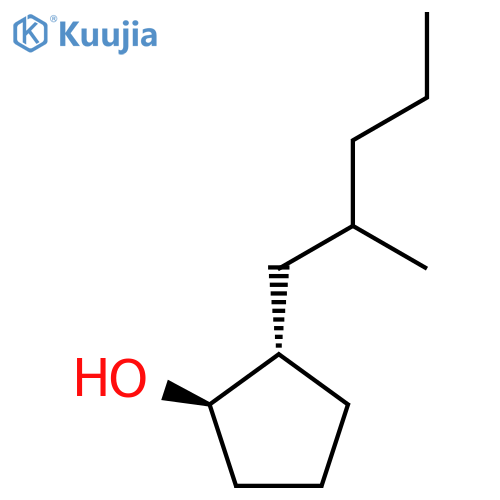 rac-(1R,2S)-2-(2-methylpentyl)cyclopentan-1-ol structure