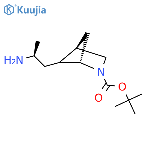 tert-butyl (1S,4R)-5-(2S)-2-aminopropyl-2-azabicyclo2.1.1hexane-2-carboxylate structure