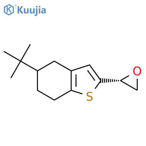 (2R)-2-(5-tert-butyl-4,5,6,7-tetrahydro-1-benzothiophen-2-yl)oxirane structure