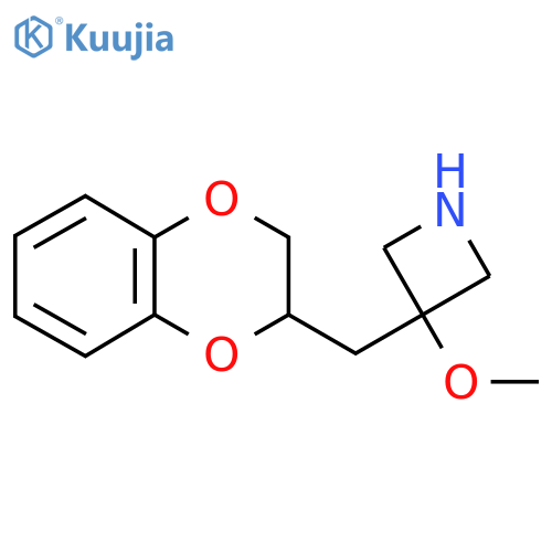 3-(2,3-dihydro-1,4-benzodioxin-2-yl)methyl-3-methoxyazetidine structure