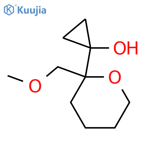 1-2-(methoxymethyl)oxan-2-ylcyclopropan-1-ol structure