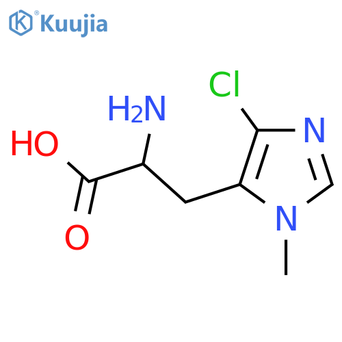 2-amino-3-(4-chloro-1-methyl-1H-imidazol-5-yl)propanoic acid structure